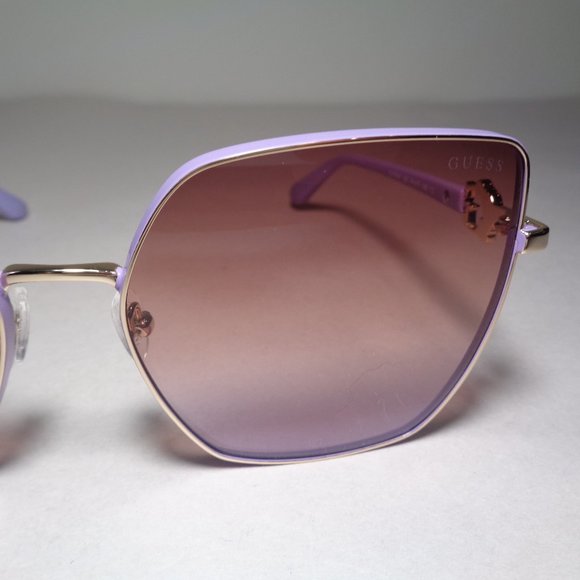 Guess GU7790-S Gold Violet New Women\'s Sunglasses